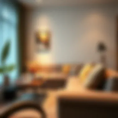 Cozy interior with a foldable couch enhancing the aesthetic appeal