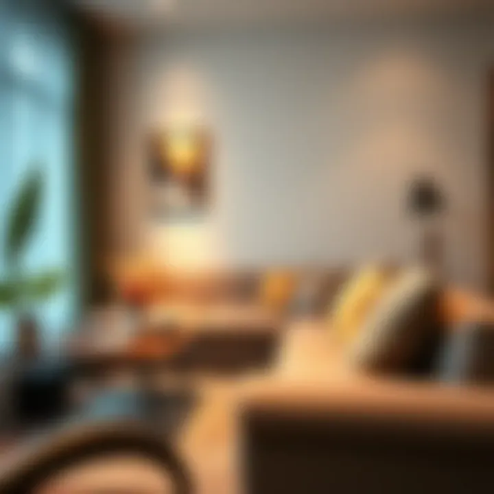 Cozy interior with a foldable couch enhancing the aesthetic appeal