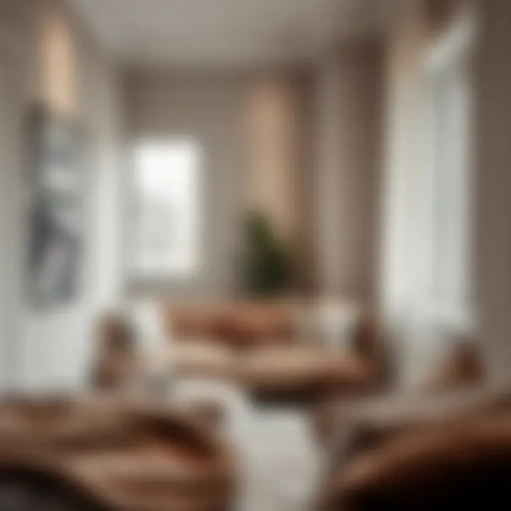 A cozy corner with a reading nook in a bedroom