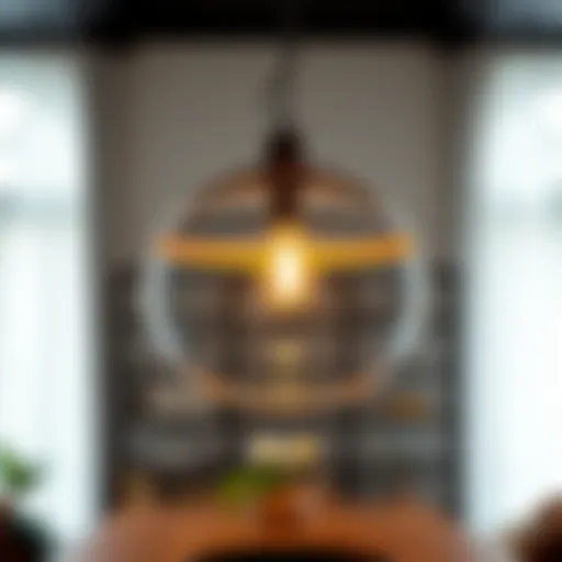 Elegant pendant light showcasing modern design