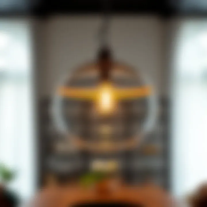 Elegant pendant light showcasing modern design