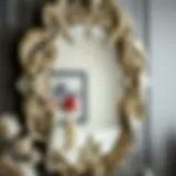Elegant decorative mirror showcasing intricate design elements
