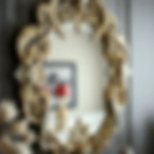 Elegant decorative mirror showcasing intricate design elements