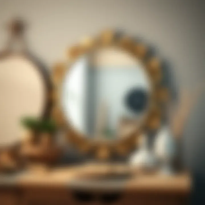 Diverse Materials for Decorative Mirror Making Variety of materials for making a decorative mirror