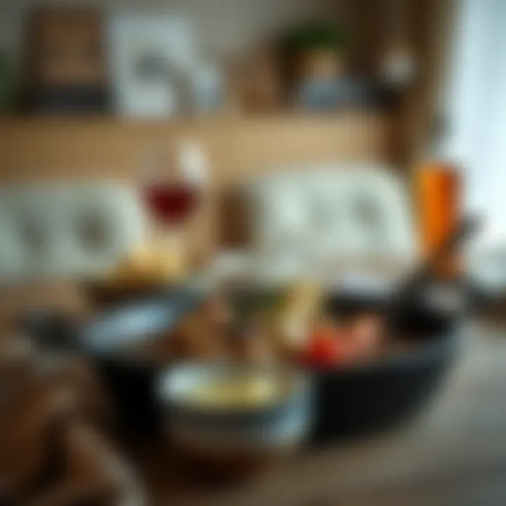 Delicious food freshly prepared in a borcam dish