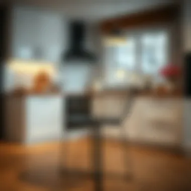 Elegant iron kitchen chair design showcasing modern aesthetics