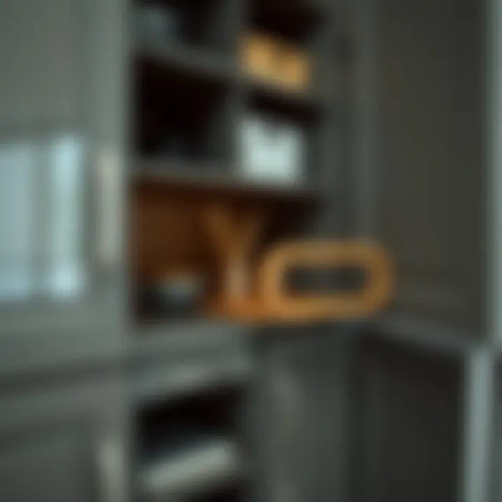 Innovative Design Elements of Plastic Storage Solutions Detailed view of the design features of a plastic cabinet