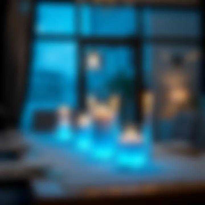 Rechargeable LED candles placed in a dining setting enhancing the atmosphere