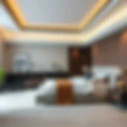 Modern bedroom set showcasing stylish design