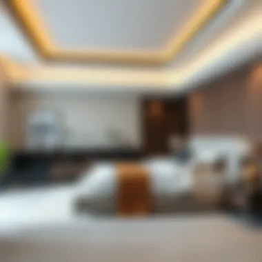 Modern bedroom set showcasing stylish design