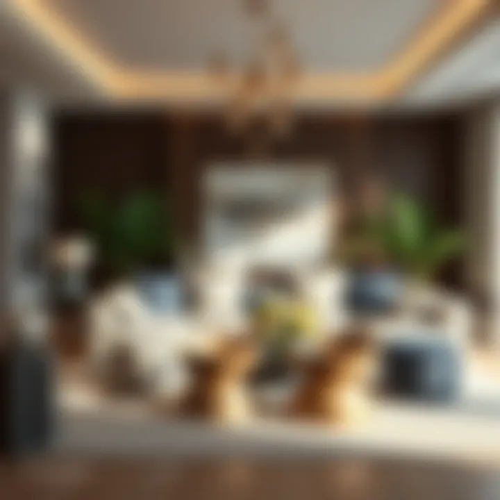 Decorative elements and accessories enhancing the ambiance of a divan area.