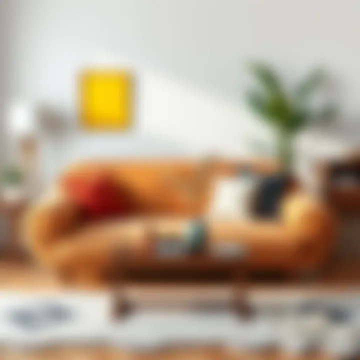 Diverse color options for sponge couch covers displayed