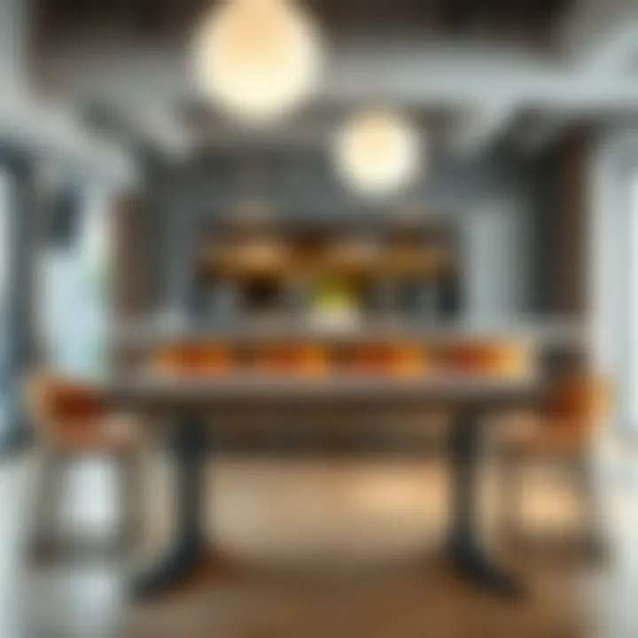 Diverse material options for American bar tables in home interiors