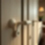 Elegant white cabinet handle design