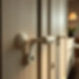 Elegant white cabinet handle design