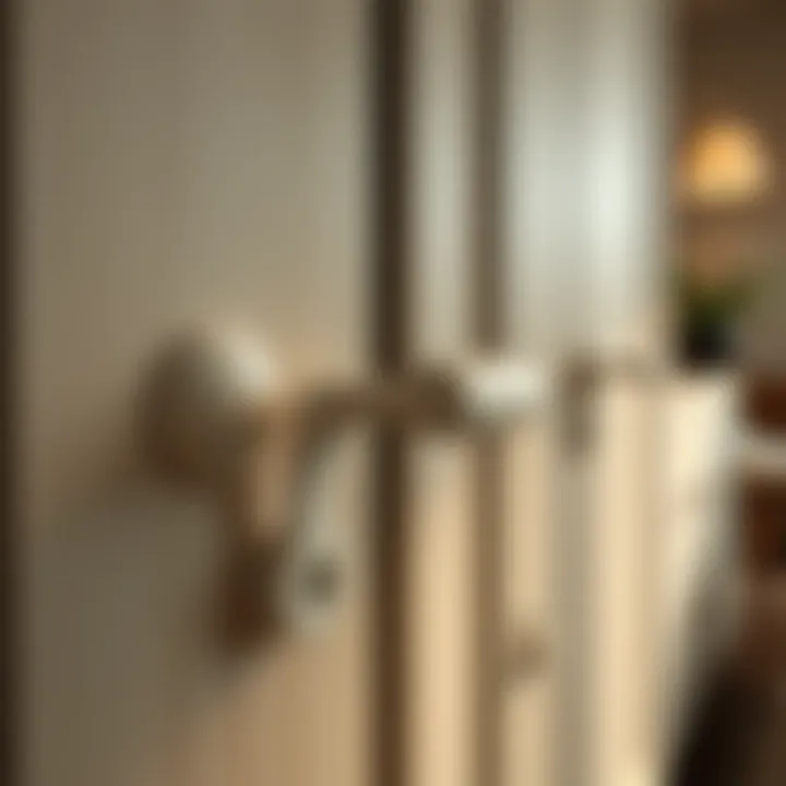 Elegant white cabinet handle design