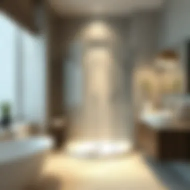 Modern bathroom with a luxury shower enclosure