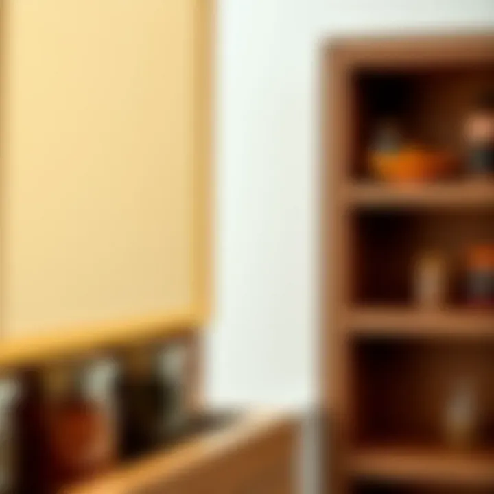 Close-up of high-quality materials used in a spice rack design