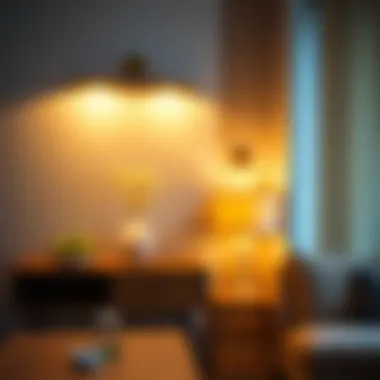 Mood Lighting with Wall-Mounted Fixtures Mood lighting created by wall-mounted fixtures