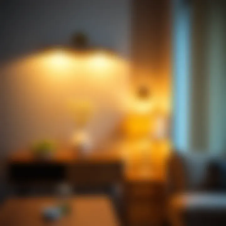 Mood Lighting with Wall-Mounted Fixtures Mood lighting created by wall-mounted fixtures