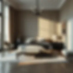 Elegant bedroom design with soothing color palette