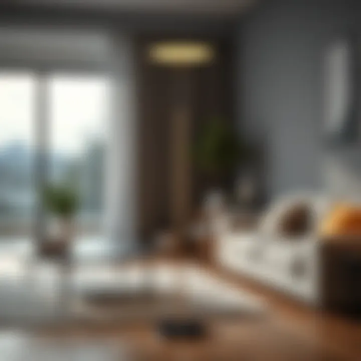 Sleek and Modern Floor Lamp Elegant floor lamp featuring a sleek design suitable for contemporary interiors