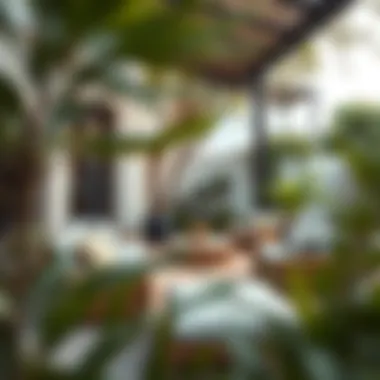 Creating a Cozy Outdoor Living Space Elegant outdoor seating area adorned with cushions