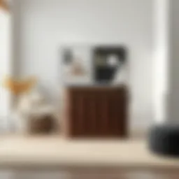 Elegant rectangular laundry basket in a modern living space