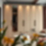 Modern Wardrobe Aesthetics Elegant wardrobe design showcasing modern aesthetics