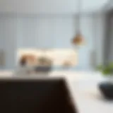 Elegant white kitchen countertop with modern design