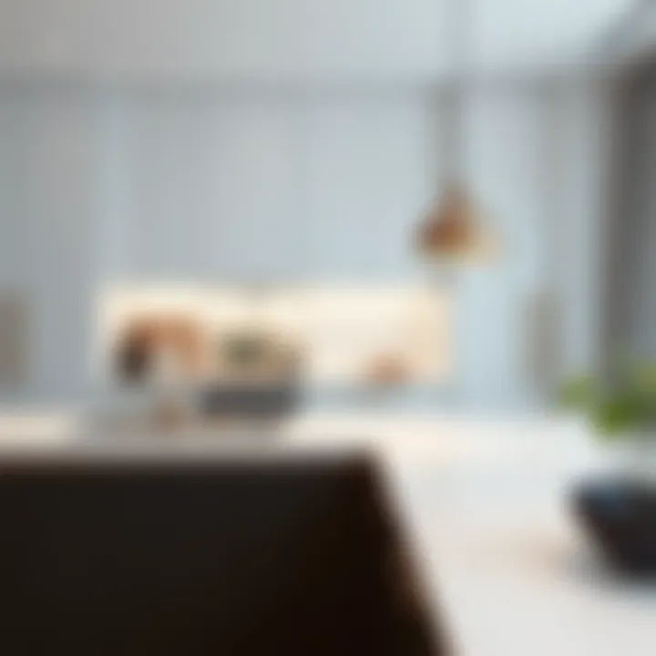 Elegant white kitchen countertop with modern design