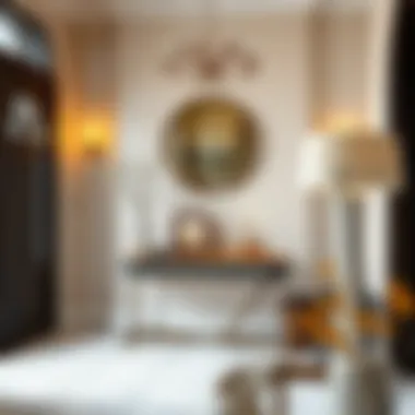 Elegant entryway with a stylish console table