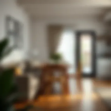 A cozy dining area with budget-friendly furnishings