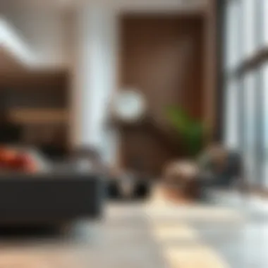 Stylish living room showcasing modern furniture