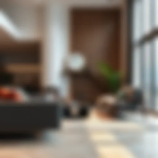 Stylish living room showcasing modern furniture