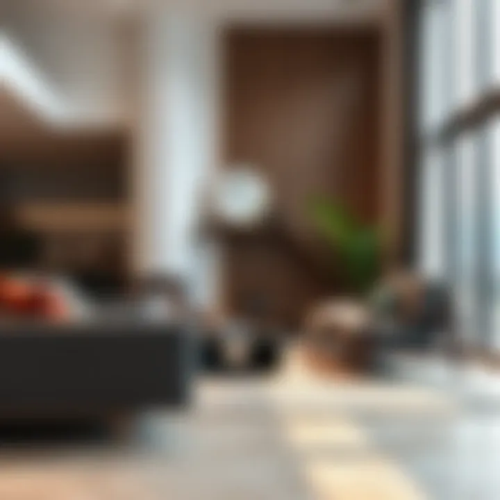 Stylish living room showcasing modern furniture