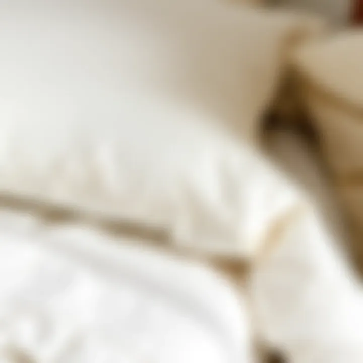 Quality Fabric of English Home Bedding Close-up of fabric quality of English Home bedding