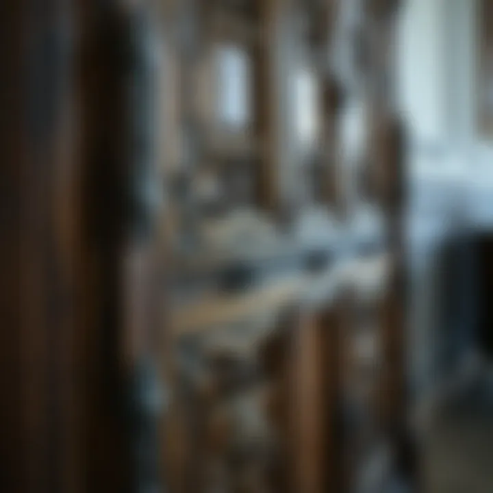 Detailed view of an ornate antique cabinet highlighting craftsmanship