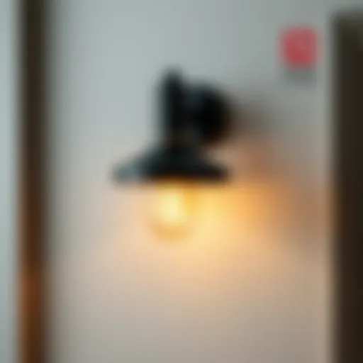 Elegant wall-mounted light fixture enhancing interior decor