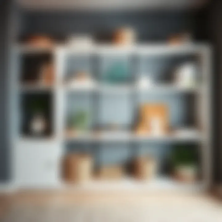 Functional open shelving for modern home organization