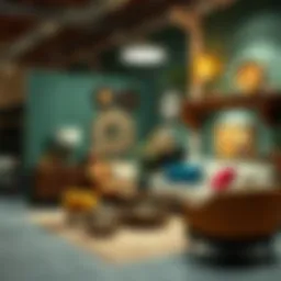 Stylish home decor essentials display