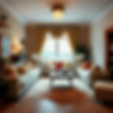 Chic living space with a blend of 50s and 70s styles