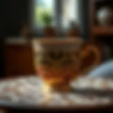 Intricate Patterns in Filtered Coffee Cup Design Elegant filtered coffee cup design showcasing intricate patterns.