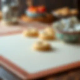 Unique baking mat showcasing its texture and features