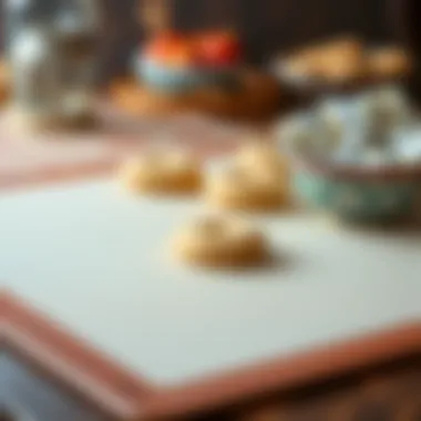 Unique baking mat showcasing its texture and features