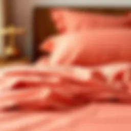 Luxurious and vibrant fitted sheet showcasing fabric texture