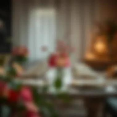 Creative use of flower motifs in table settings