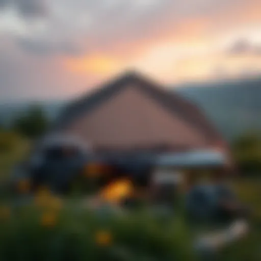 Comfortable Camping Setup Comfortable camping bed setup in nature