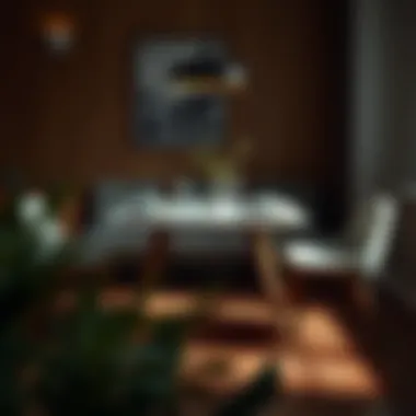 Functional four-person table arrangement for small spaces