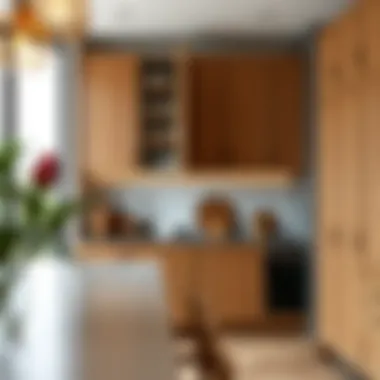 Functional and aesthetic cabinet arrangement